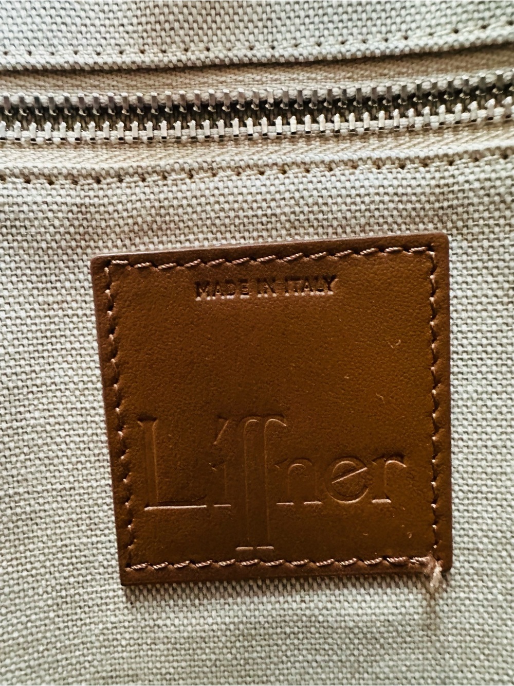 Little Liffner Large Belted Leather Bucket Bag - Dark Brown NWT - Picture 12 of 13